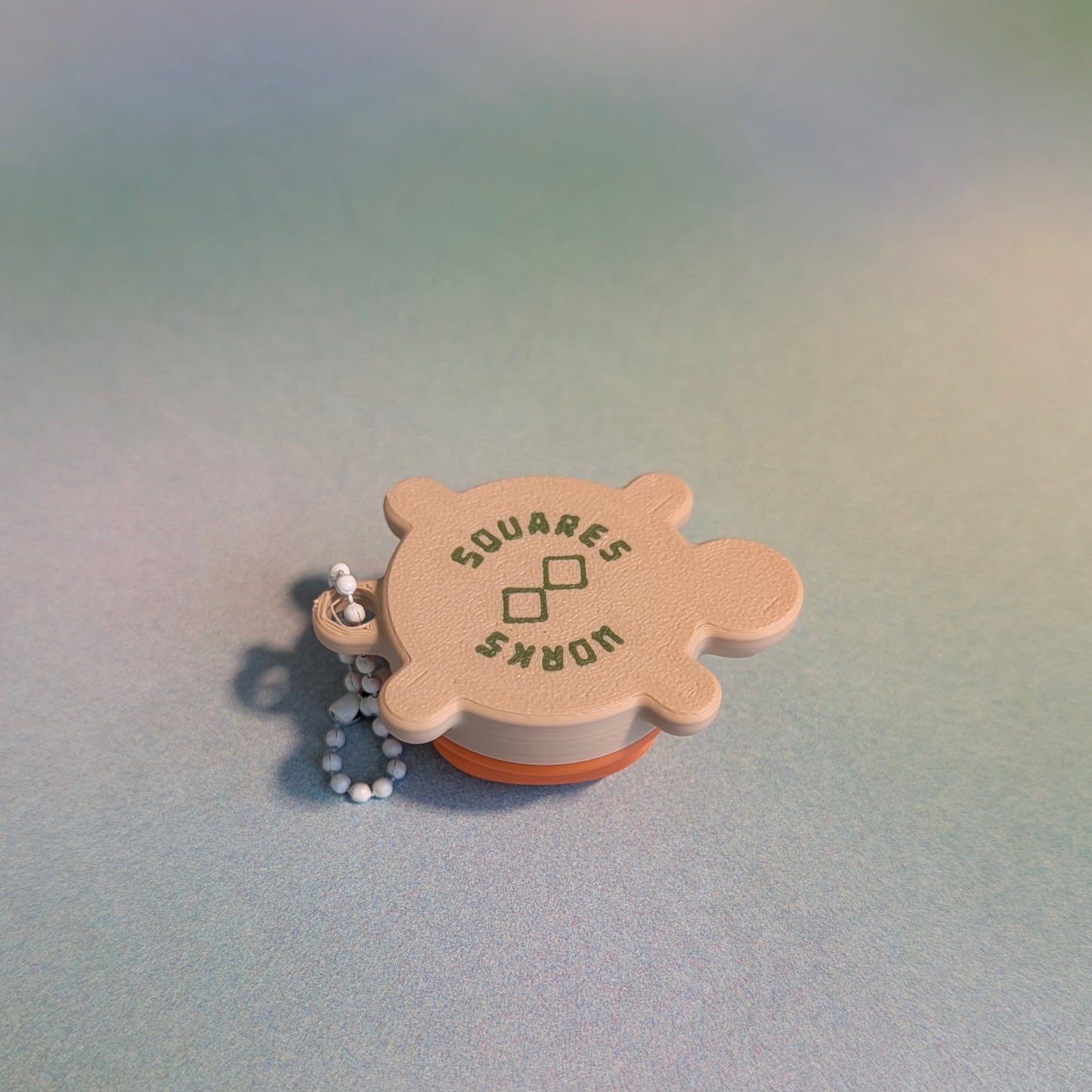 PERSIMMON TURTLE clicker keychain