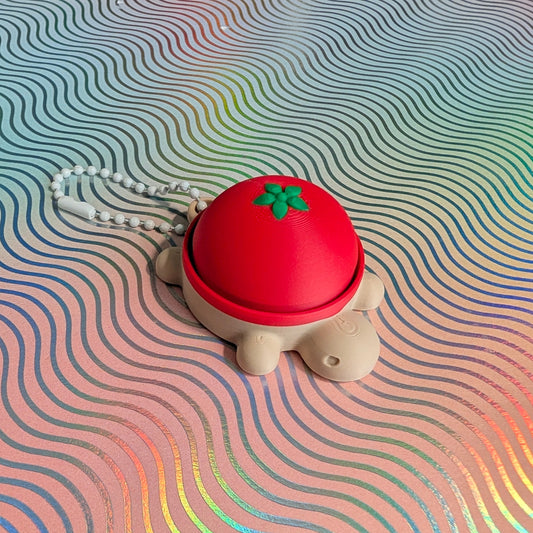 TOMATO TURTLE clicker keychain - SQUARES.WORKS