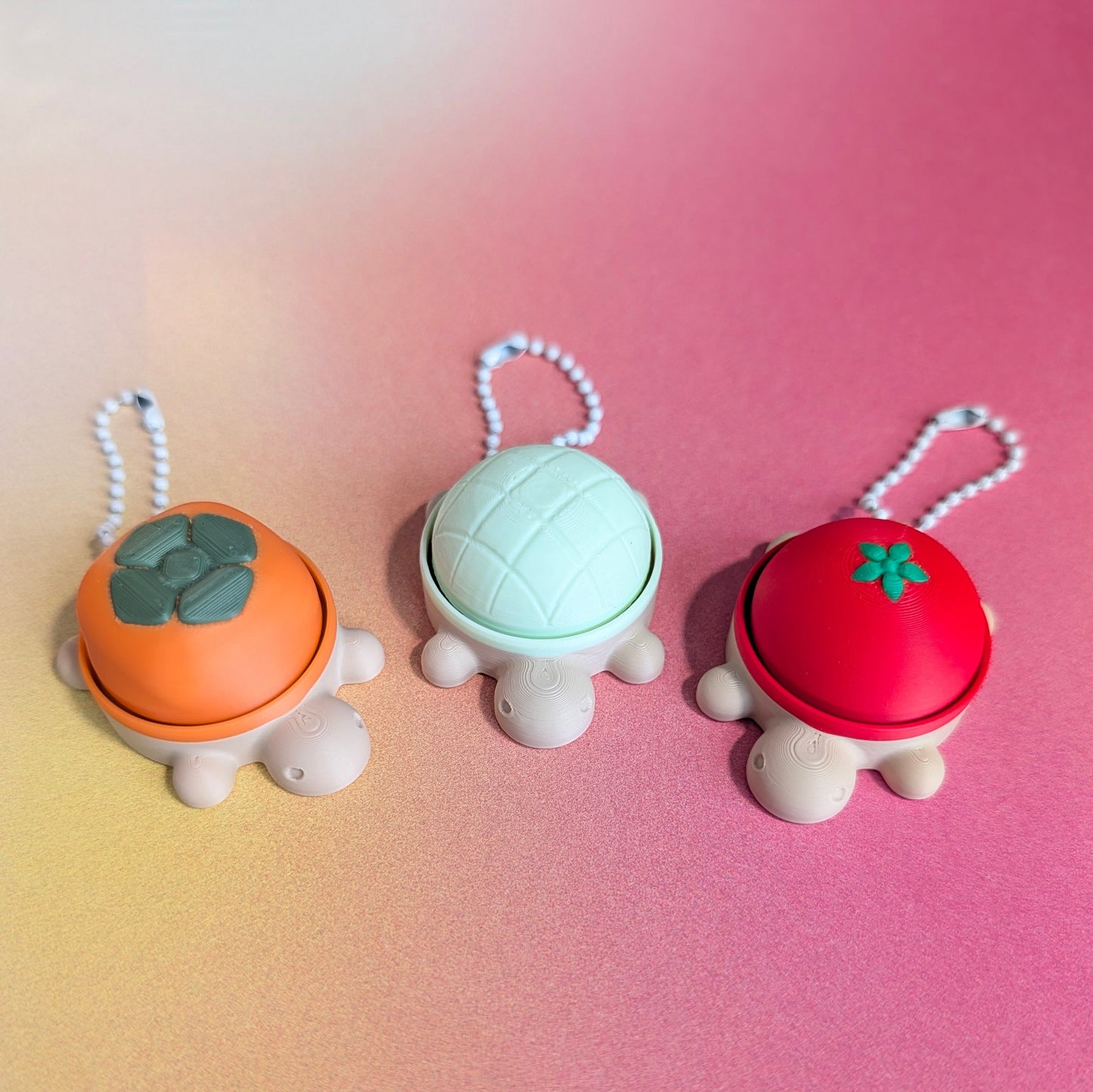 TURTLE clicker keychains - SQUARES.WORKS
