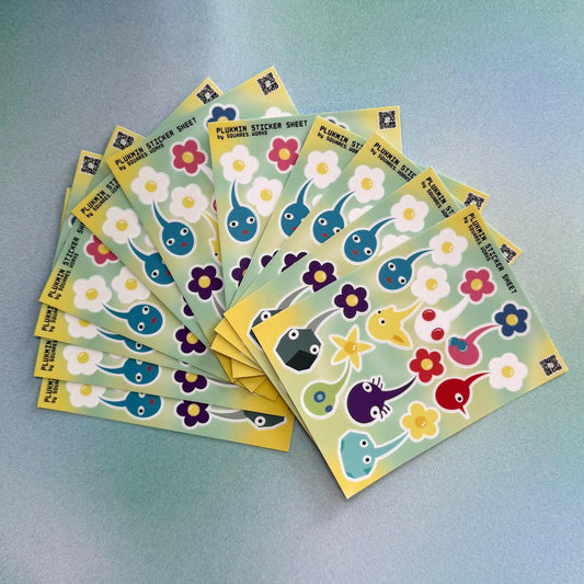 PLUKMIN sticker sheet