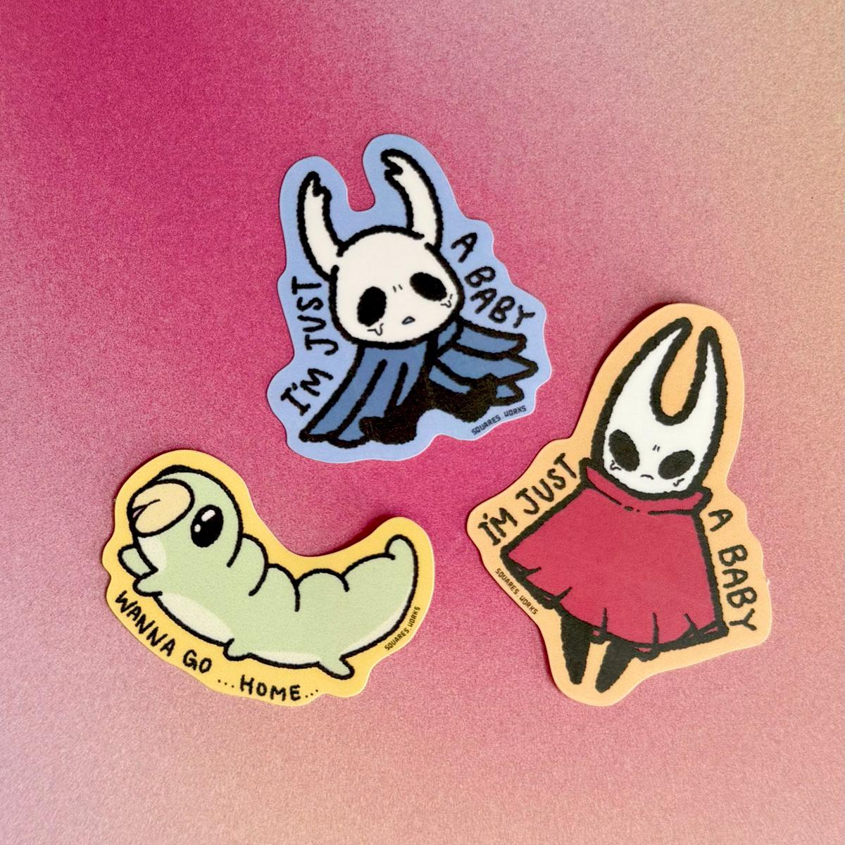 Hollow Knight Silksong 2" stickers