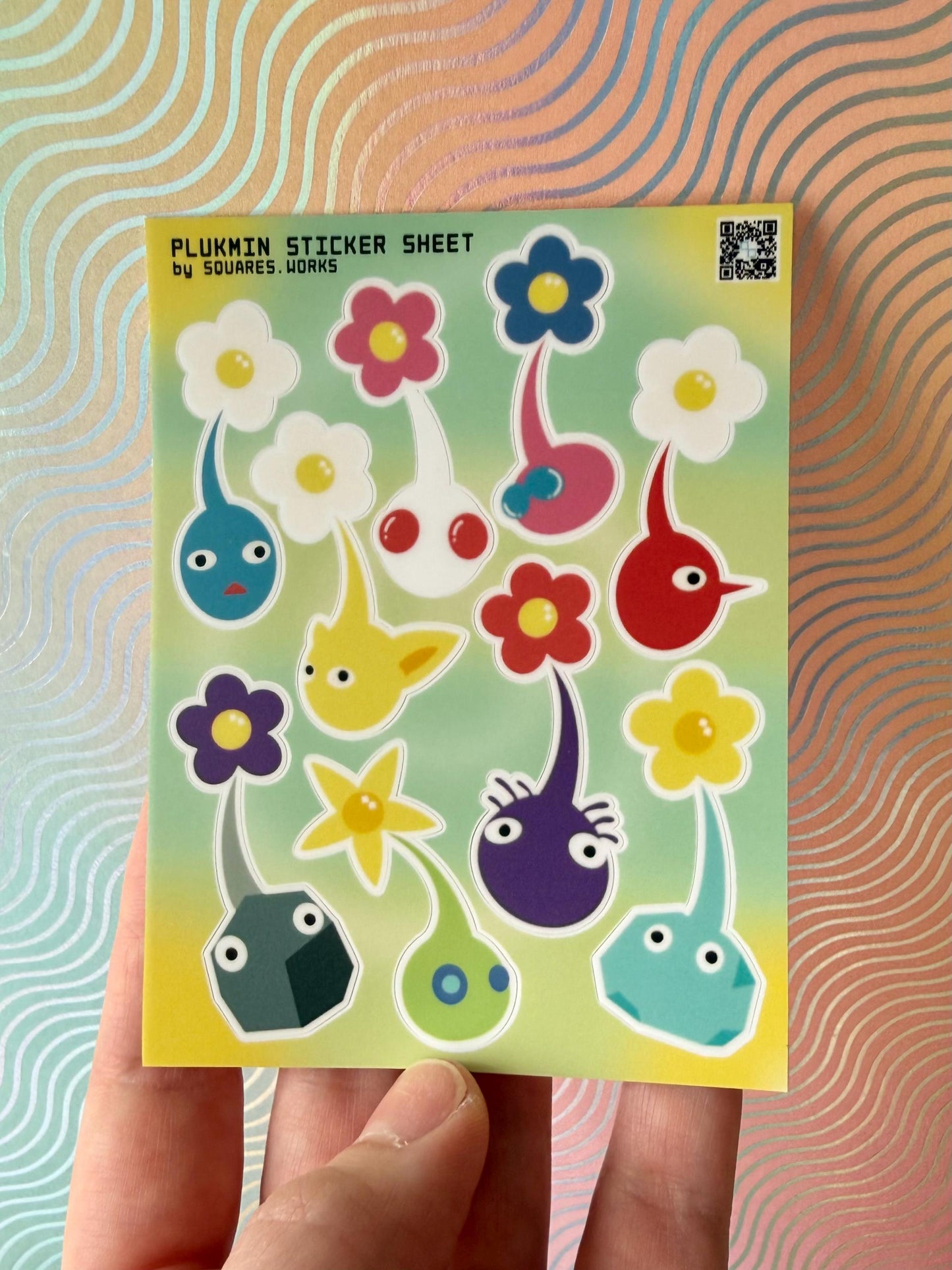 PLUKMIN sticker sheet