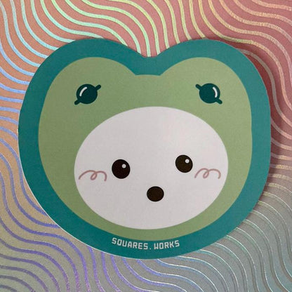 FROG DOG & CITRUS CAT stickers - SQUARES.WORKS