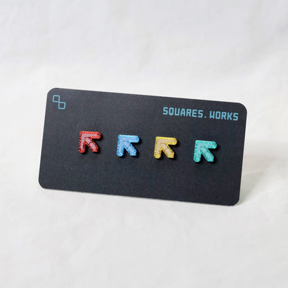 MARVELOUS DANCE ARROW studs