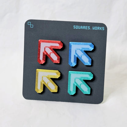 MARVELOUS DANCE ARROW magnet/pin