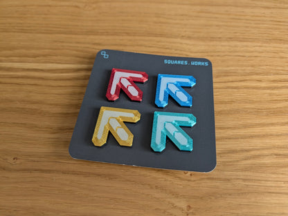 MARVELOUS DANCE ARROW pin