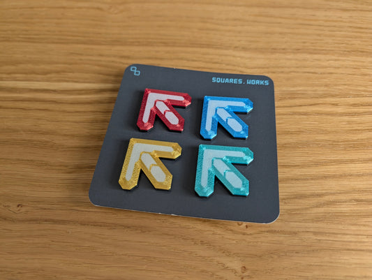 MARVELOUS DANCE ARROW pin