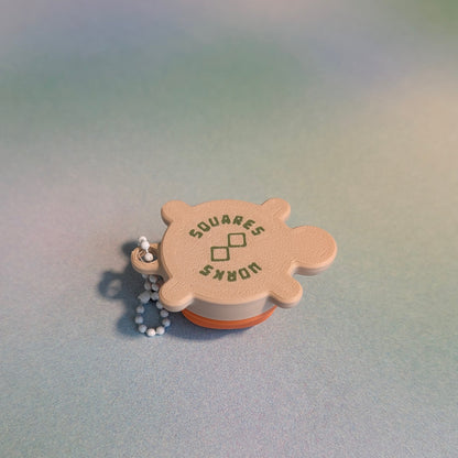 PERSIMMON TURTLE clicker keychain
