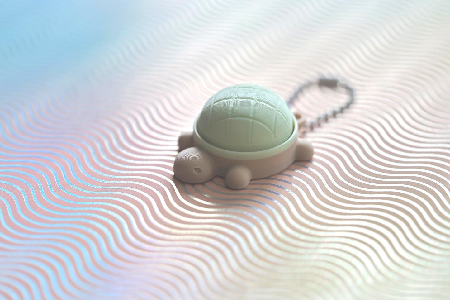 MELON-PAN TURTLE clicker keychain