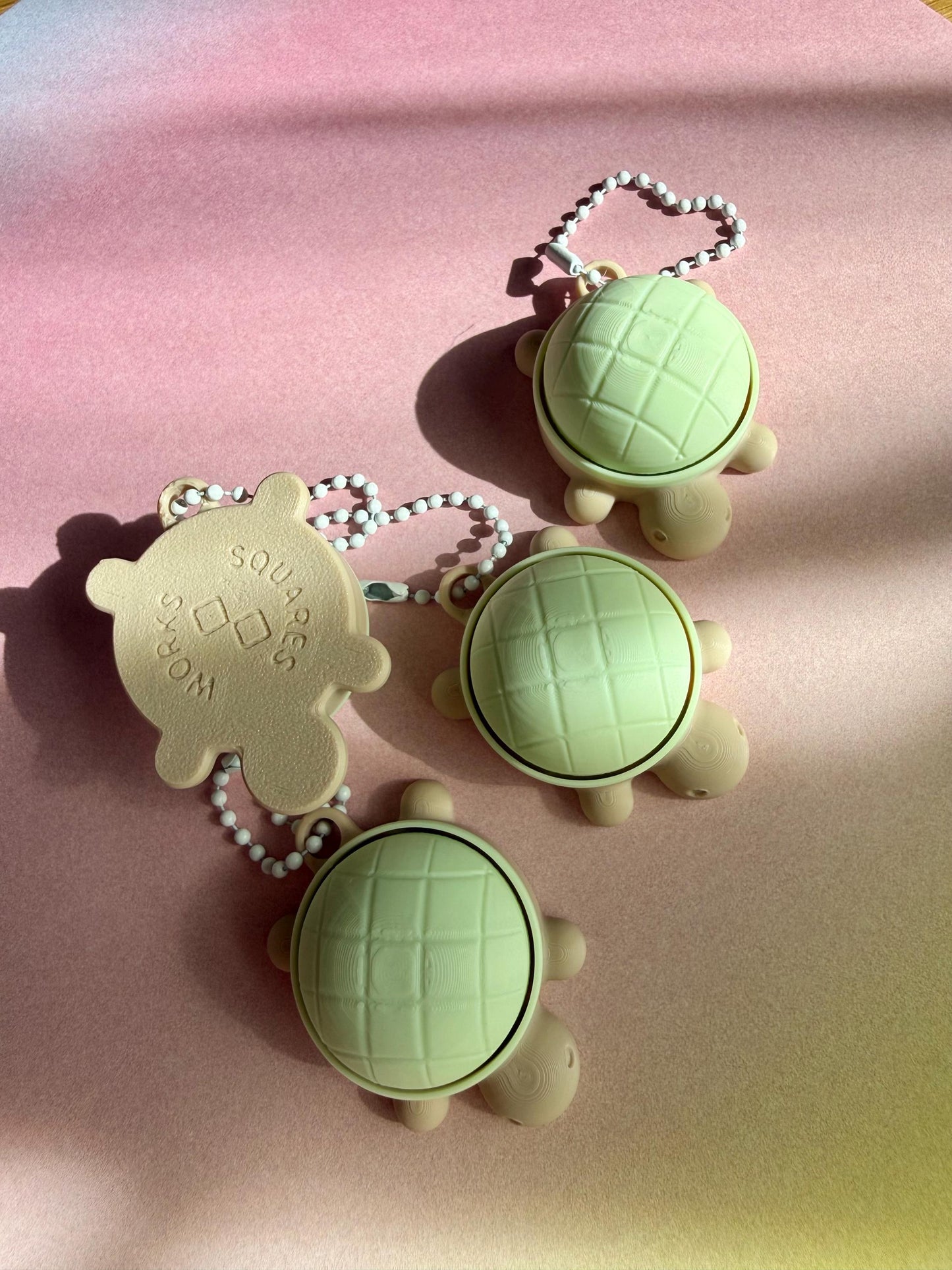 MELON-PAN TURTLE clicker keychain