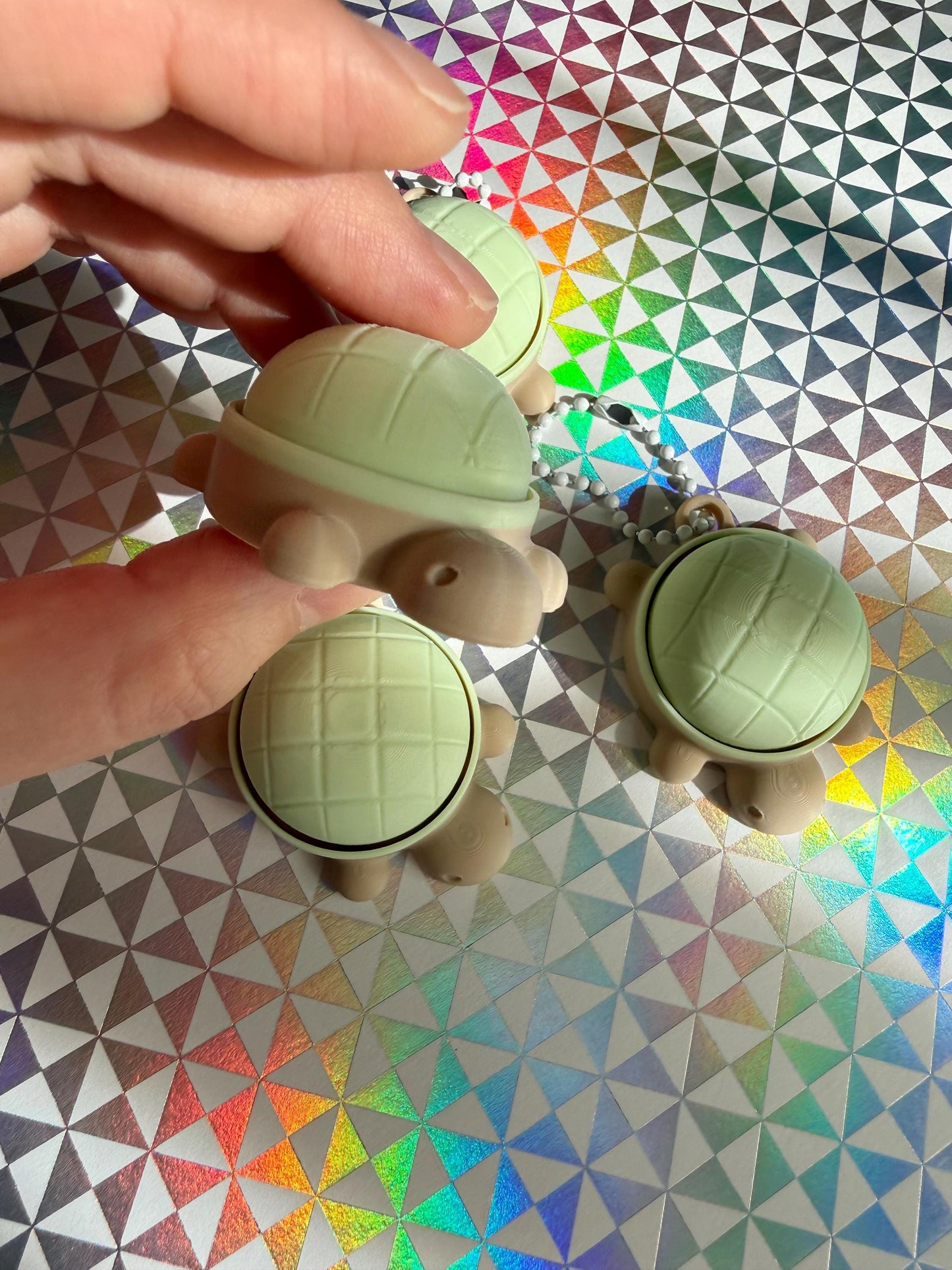 MELON-PAN TURTLE clicker keychain