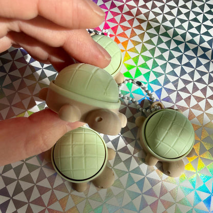 MELON-PAN TURTLE clicker keychain - SQUARES.WORKS