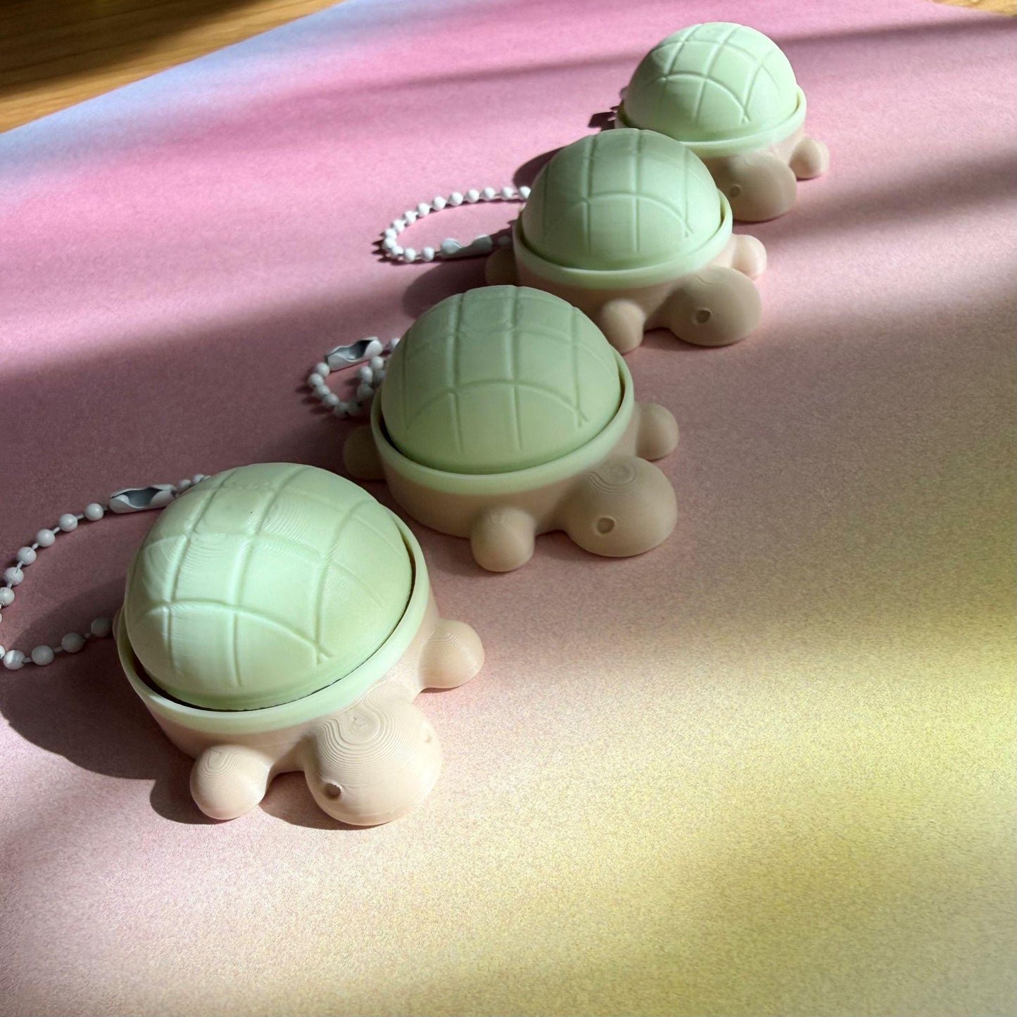 MELON-PAN TURTLE clicker keychain